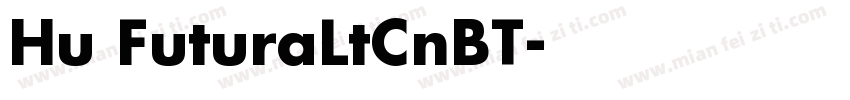 Hu FuturaLtCnBT字体转换